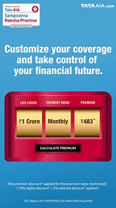 Secure your loved ones with Tata AIA Sampoorna Raksha Promise plan. T&C apply. | Tata AIA Life