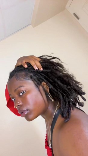 Close-Up of Freeform Locs with Unique Style