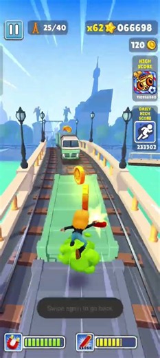 Wait For end 😱 Freya 🐰665 SUBWAY SURFERS World tour Paris shorts #shortsfeed #subwaysurfers