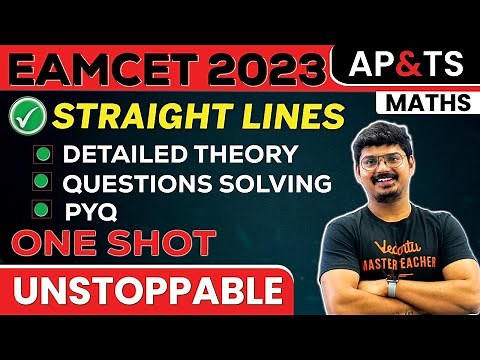 STRAIGHT LINES Class 11 Maths ONE SHOT | Complete Chapter for EAMCET 2024 | AP & TS | EAMCET 2024