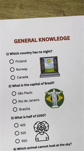 1.3K views | General Knowledge Quiz - Can you get 7/7? #generalknowledge #quiz #quiztime #trivia #questions | QuizCraze | Facebook