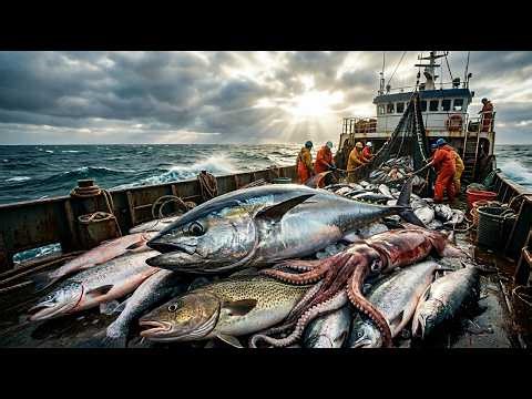 Giants of the Deep: Catching Tuna, Salmon, Cod & Squid | Full Commercial Fishing Documentary