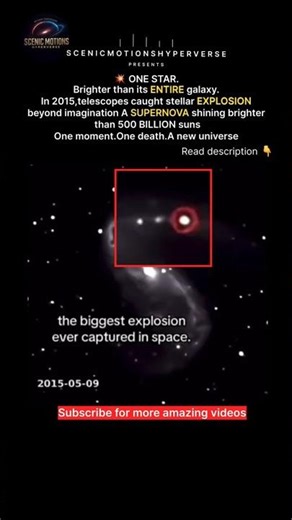SUPERNOVA: The Explosion That Outshone an Entire Galaxy 💥