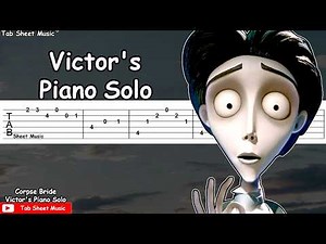 Corpse Bride - Victor's Piano Solo | EASY Guitar Tutorial