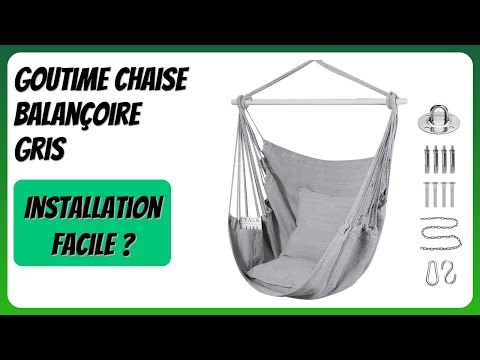 AVIS (2026) : Goutime Chaise Balançoire Gris. DÉTAILS