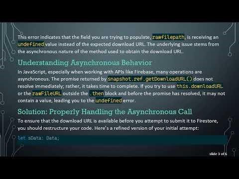 Resolving the undefined Issue When Storing Firebase Storage Download URLs in Angular