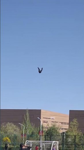 Pants fall from the sky during football game in Shaanxi, China