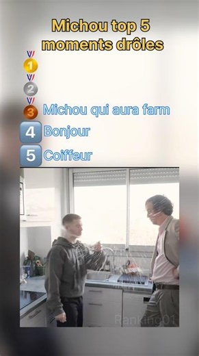 Le TOP 5 des moments les plus DRÔLES de Michou ! 😂 #michou #drole_videos