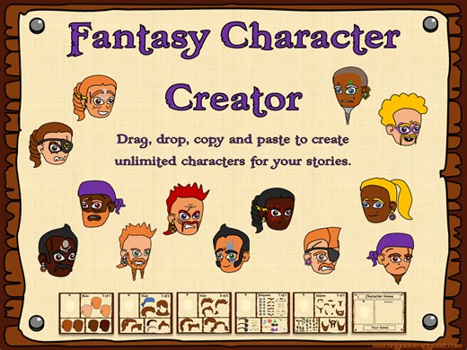 Create a character - Faces | Teaching Resources