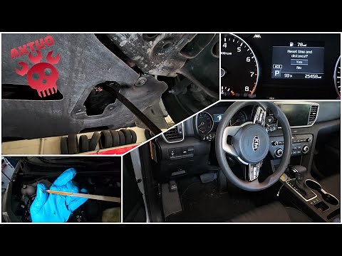 2020 - 2022 Kia Sportage How to Oil Change & Oil life reset
