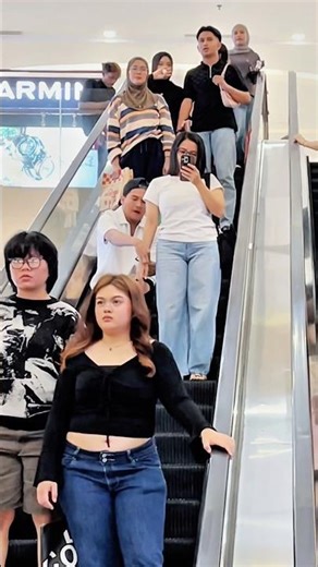 Handcuff prank escalator #funny