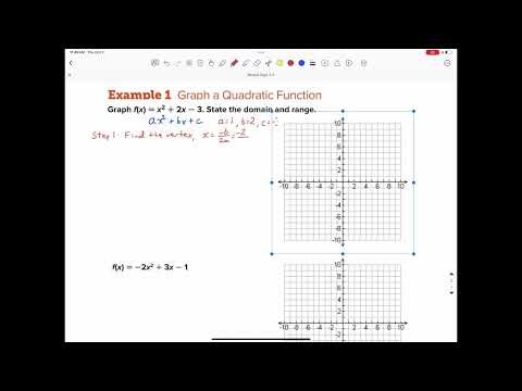 Reveal Algebra 2 Lesson 3-1, Part 1