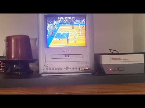 Tecmo NBA Basketball (NES) Gameplay