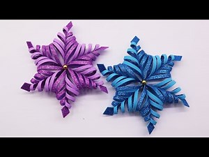 DIY 3D Paper Snowflakes | How to Make 3D Snowflake | Paper Decoration Ideas | Christmas Crafts
