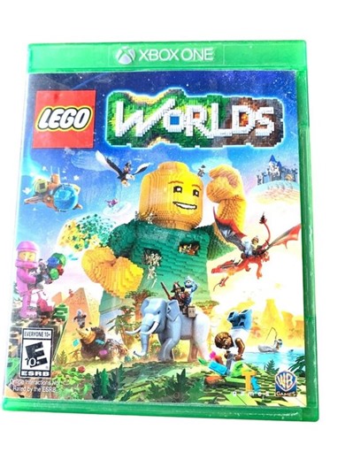 Lego Worlds Xbox One Microsoft Video Game Complete Case Fun Adventure Brick-Buil