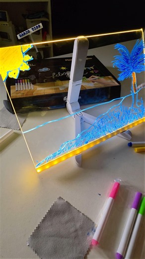✨🖍️ Draw, write, and let your creativity soar with this LED Light Magic Drawing Board, where ever...