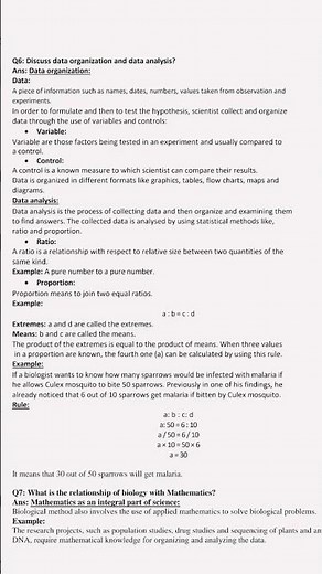 Biology unit 2 Solving a biological problem