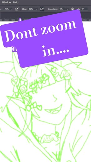 don't zoom in in digital anime art tutorial tips cute ironmouse fanart #digitalarttips #animeart