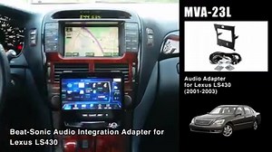Lexus LS430 with factory navigation and after-market audio using Beat-Sonic MVA-23L Interface Adapter Kit | JDM日本車Riders