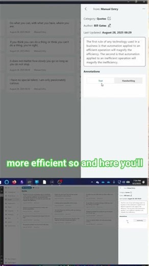 #supernote Desktop App - Adding Quotes. #research #academia #eink #epaper #organization #academics