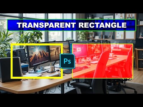 how to make a transparent rectangle in photoshop