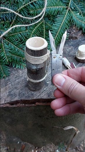 ✅️ Bushcraft Skills:Making a Survival box out of wood #bushcraft #survival #outdoors #camping