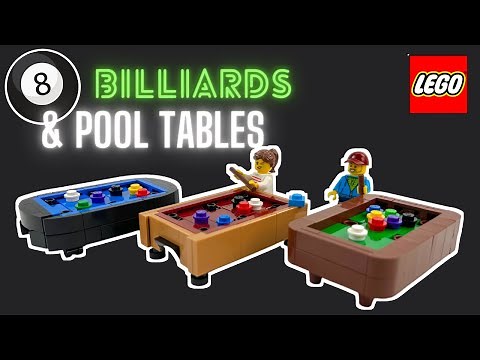 How To Build LEGO POOL & BILLIARDS TABLES! (TUTORIAL)