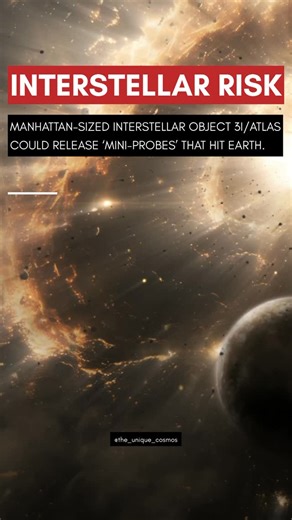 The unique COSMOS on Instagram: "Rep. Anna Paulina Luna and Harvard scientist Avi Loeb are urging NASA to monitor the Manhattan-sized interstellar object 3I/ATLAS, which will pass closest to the Sun on October 30 (Halloween Eve), to ensure it does not release “mini-probes” that could threaten Earth. Luna, chairwoman of the House Declassification Task Force, has also called on NASA to use the UNO orbital spacecraft, currently beyond Jupiter, to track the object’s pathway. According to NASA, 3I/AT