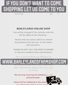 Home delivery service available via our website www.barleylandsfarmshop.com | Barleylands Farm Shop