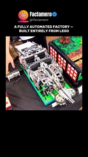 Factamero_ on Instagram: "A creator from Japan built a fully automatic paper airplane machine using LEGO Technic. It folds, shapes, and launches each airplane on its own. Gears control precise bends, synchronized levers form the wings, and timing mechanisms ensure perfect repeatability. This isn’t a toy — it’s real mechanical engineering made from LEGO. A reminder that creativity and engineering have no limits. More fascinating facts — @factamero Video author unknown. If you are the author or ri