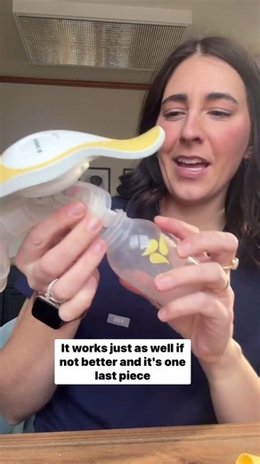 Medela hand pump hack #shorts #pumpingmom #medela #handpump