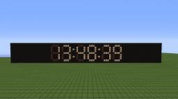 Silent Digital Clock Minecraft Map