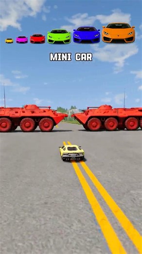 Big & Small Cars vs Armored Personnel Carriers