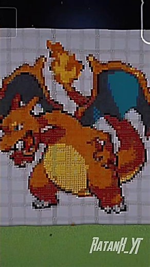 Minecraft legendary Dragon pixel art by gamerfleet #gamerfleet #art #Pokémon #Minecraft #pixelart