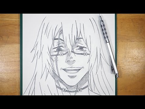 Anime Drawing | How to Draw Mahito | Jujutsu Kaisen Drawing