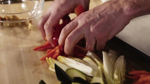 Verdure grigliate con salsa all'aglio