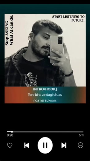 Nikhil Tiwari on Instagram: "🤯 Future of Sound: AI Meets Punjabi Soul! [Punjabi Lofi, R&B] 🎶💻✨ Stop scrolling for a second. This isn't your average Lofi track. I just produced my #firstever Punjabi Lofi song using 100% Artificial Intelligence, and the result blew my own mind. Forget the robots and beeps—the melody in this track is proof that AI doesn't just calculate; it can *feel* the vibe. This is how melodic, soulful, and truly beautiful music can be when the future writes the score. I was