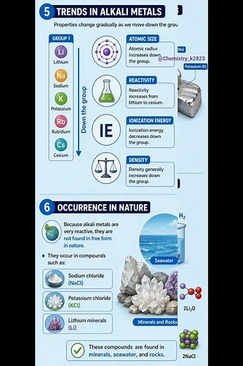 Alkali Metals – Properties, Trends, Uses and Importance in Chemistry #chemistry #neet #education