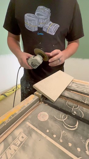 3.9K views · 52 reactions | Best way to miter tile! #protip #tile #tip #tiling | Crownetools | Facebook