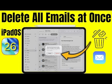 How to Delete All Emails at Once on iPad Pro / Air in iPadOS 26 Update (2025)