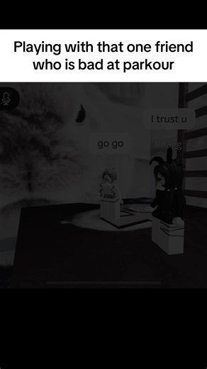 Playing with a Friend Who’s Bad at Parkour in Roblox