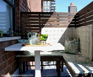 DIY Privacy Panels for a Small Balcony