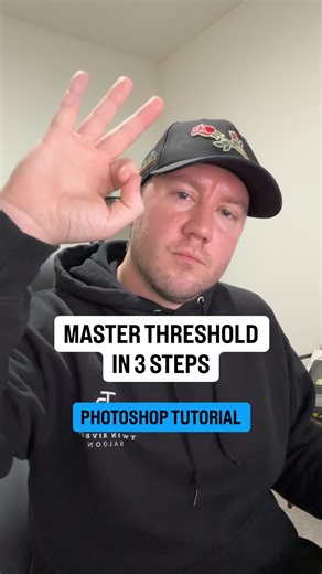 Master threshold graphics in 3 steps! . #photoshop #tutorial #threshold
