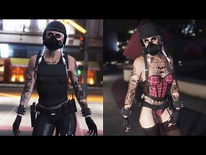 GTA 5 ONLINE, 2 Female Outfits, Half Body Armor, Bustier With Any Belt, Transfer, Tryhard