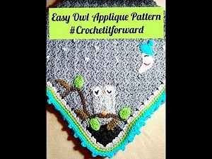 How to Crochet Owl Applique | Easy Owl Pattern | Crochet Owl | DIY Crochet Owl | Owl Applique