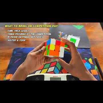 What to Bring on Cube Competition Day | WCA Competition Checklist