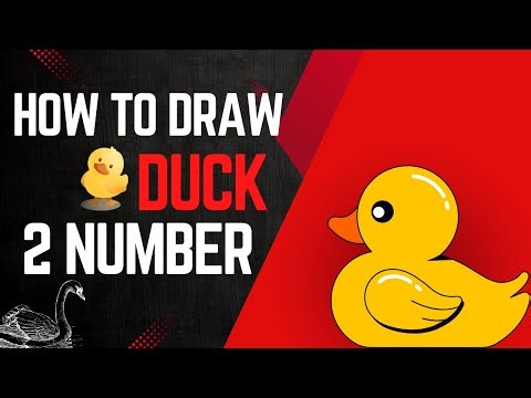 How to draw duck. Step by step pencil sketch|to draw a duck by number 2 | Kids Easy drawing