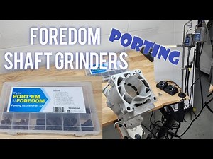 PORTING WITH FOREDOM GRINDERS! Porting setups for professionals. SR & TX motors with speed control