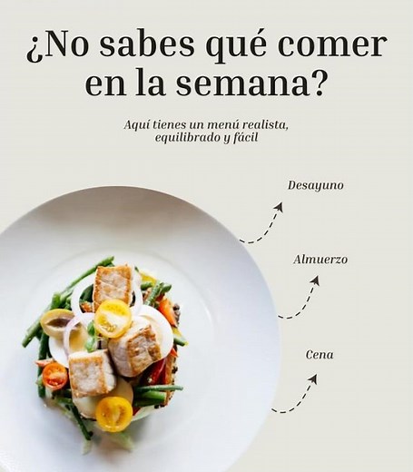 Menú semanal saludable (mayo) + lista de compras | Fácil y equilibrado