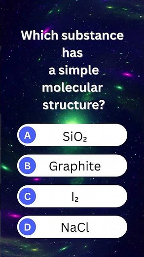 Which Substance Has a Simple Molecular Structure? | Bonding | A-Level Chemistry